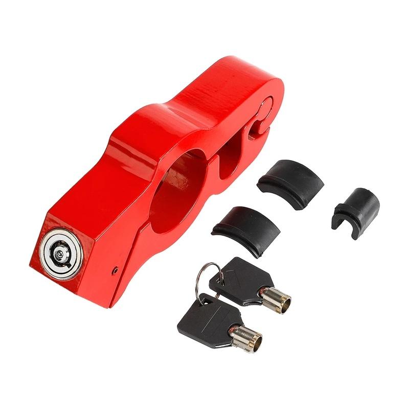 Motorcycle Handlebar Lock Handlebar Brake Handle Solid Lock Imitating Steal Lock Pull Rod ATV Dirt Street Bikes Anti Theft