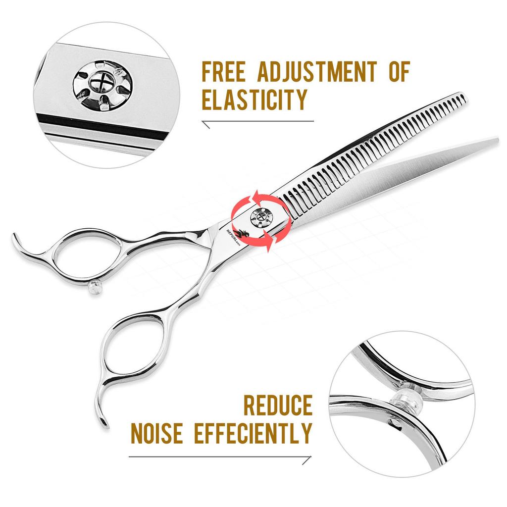 7.5-inch Curved Magic Tooth Pet Grooming Thinning Shears