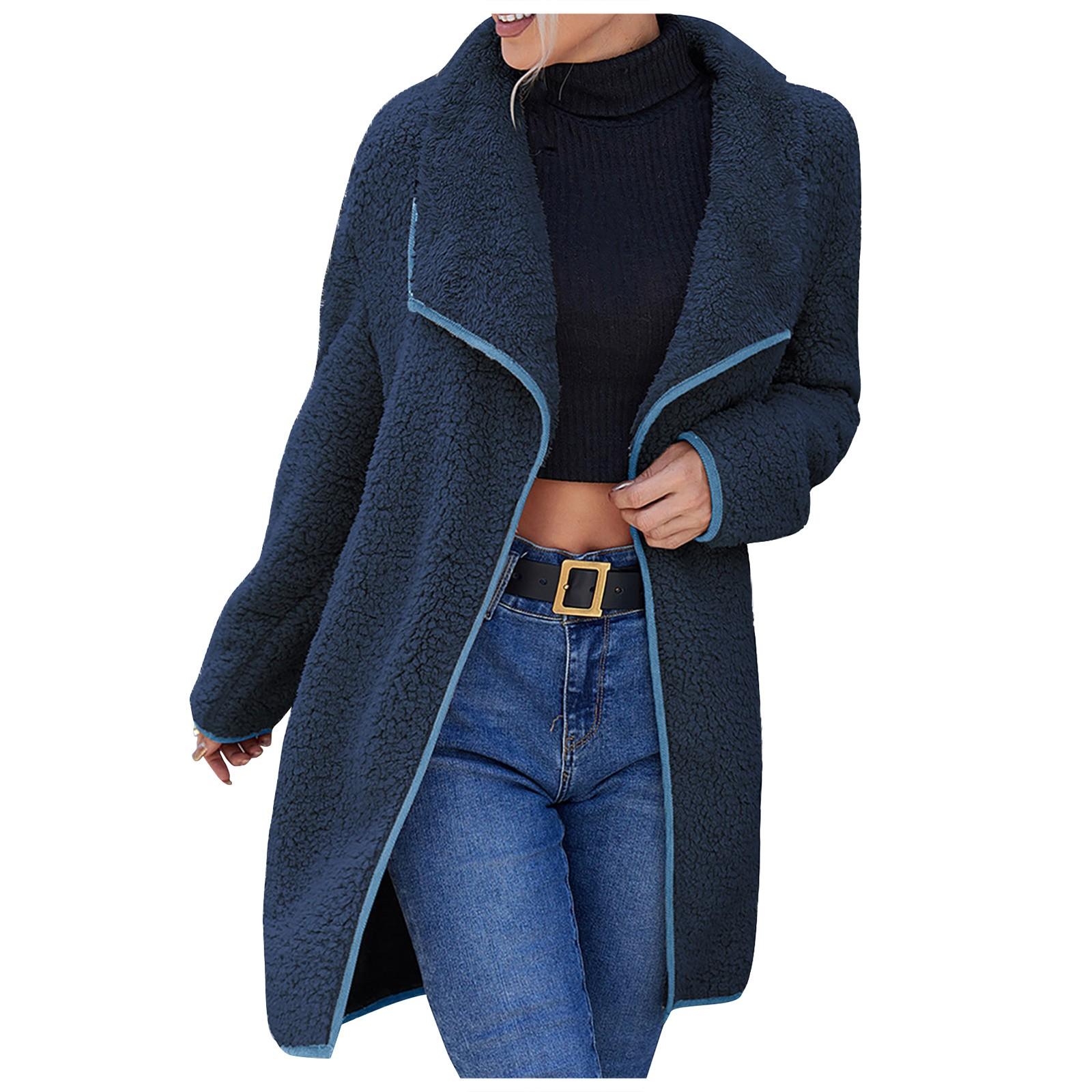 

(SU)Женский односторонний кардиган с капюшоном и карманом, двухсторонний флисовый кардиган с длинными рукавами