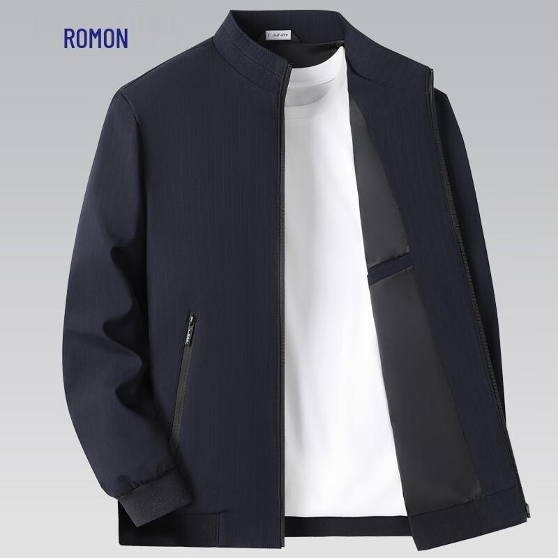 

Romons Men s Stand Collar Business Casual Bomber Jacket XL