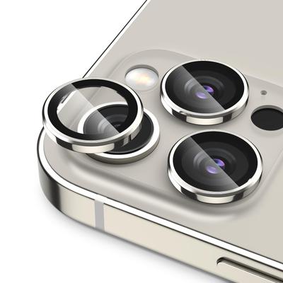 Podick Camera Film for iPhone 15 Pro Max Camera Cover 9H Tempered Glass Aluminum Alloy for iPhone 15 Pro Max Camera Protection Scratch Resistant