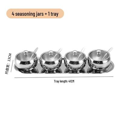 Bangdafu 304 Stainless Steel Spice Jar Set