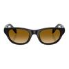 Prada Temple brand logo Acetate (Acetate) Oval Sunglasses Women's Black