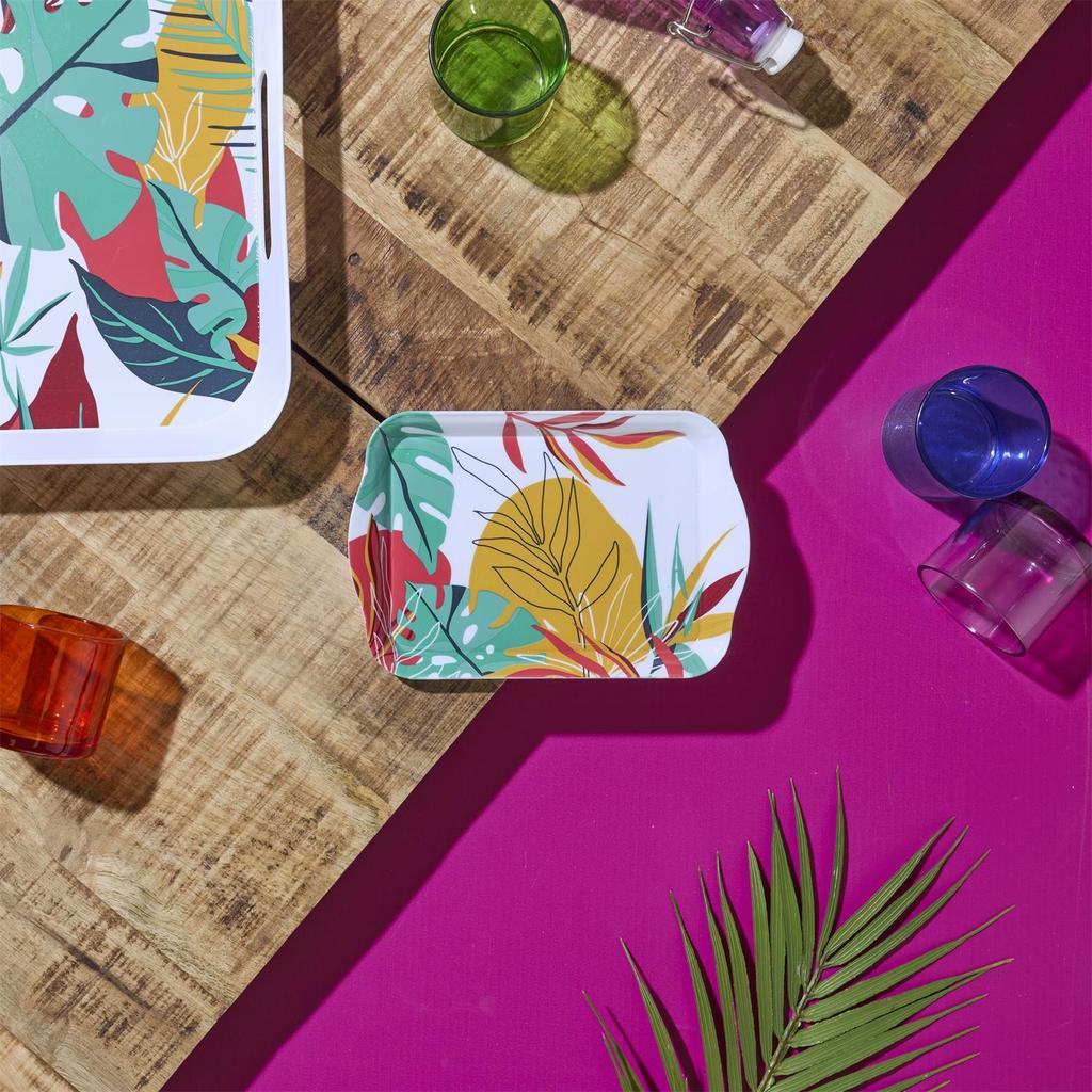 Paradise Exotic Serving Tray 21X14 Cm Exotic Pattern