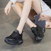 Fashion 8CM Women Casual Shoes Fashion Sneakers Platform High Heel Chunky Sneakers Walking Shoes Spring Autumn Bling Rhinestone