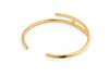 Bebello [Bs-400] 925 Silver H Bangle Bracelet (18K Gold Plating)
