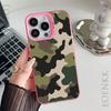 Print Camouflage Pattern Phone Case For iPhone 13 14 11 12 15 16 Pro Max Plus X XR XS Mini Colored Silver Protect IMD Hard Cover
