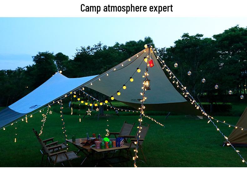 Outdoor LED String Lights - Round Ball Bulbs for Camping, Weddings, Stage, and Parties