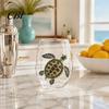 Elegant Celebration Glass Gift Marine Animal Theme Clear Tumbler, Handcrafted Painted Glassware, Handmade Borosilicate Glassware Creative Unique