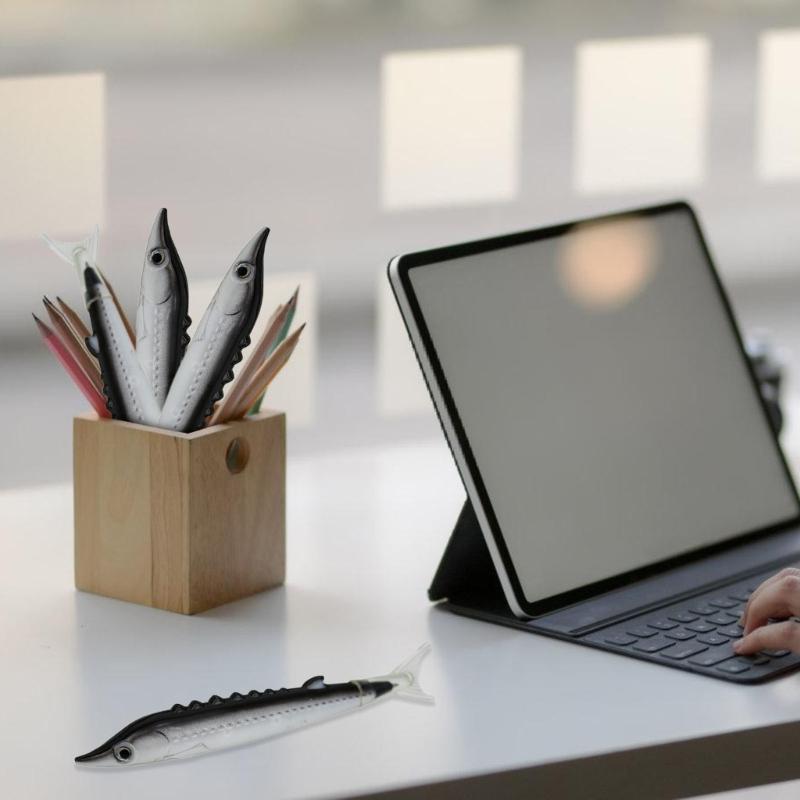 6Pcs Fish Shape Ballpoint Pen Novelty Writing Pen Christmas Stocking Fillers for Student Reward Birthday Party Favor