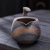 Tea Divider, Gilded Iron Glazed Tea Sea Fair Cup, Ceramic Male Cup, Wood-fired Evenly Cooked Cup, Tea Set Accessories, Gilt Fair Cup