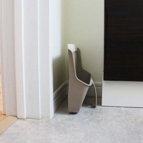 Azuma Dustpan with a Dustpan Spatula, Width: Approx. 26 Cm, with a Hood To Prevent Spills, Meisho 616