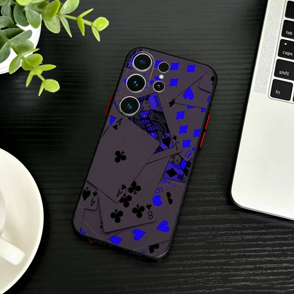 P-poker  Phone Case For Samsung S26,S25,S24,S23,S22,S21,S20,Ultra,Plus,FE Black Soft Cover