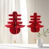 Traditional New Year Red Honeycomb Foldable Spring Festival Pendant  Party Celebration