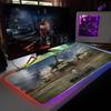 HD W-World Of T-Tanks Mouse Pad RGB Backlit Mouse Pad Laptop Mouse Pad Laptop Gamer Computer Desk Gaming Accessories