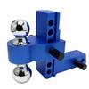 Adjustable Ball Mount with Dual Balls Aluminum Trailer Hitch Lockable