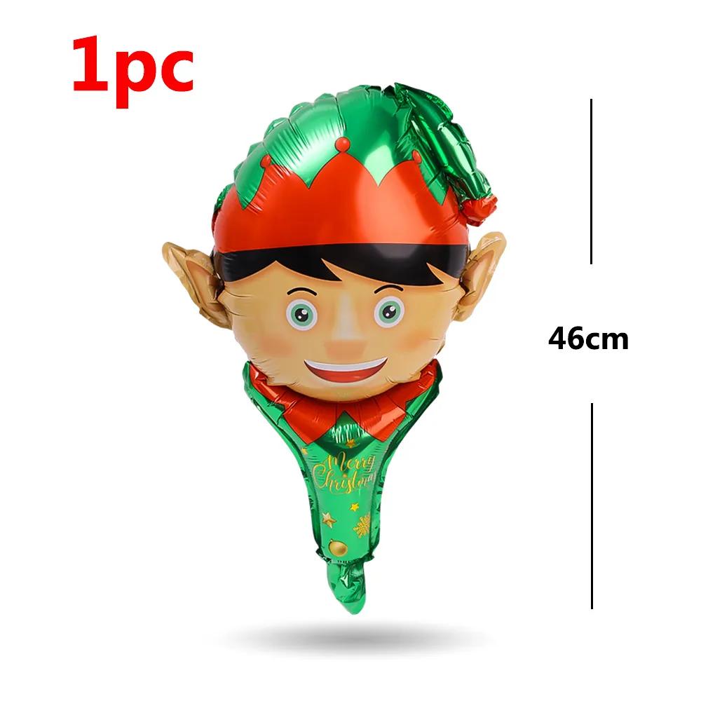 1-12 ks Vánoční hliníkové fóliové balónky Santa Claus sněhulák los balónkové tyčinky vánoční ozdoby na stromeček dětské hračky festivalové dekorace na párty