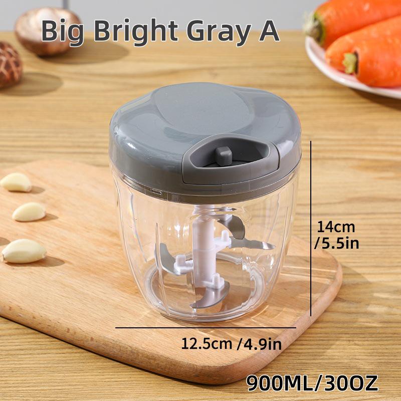 Manual Kitchen Garlic Press & Chopper - Ginger Mincer & Meat Grinder Combo