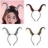 Unisex Plastic Devil Horn Headwear Practical Party Accessory Halloween Headbands Suitable For Costume Parties Daily Fun