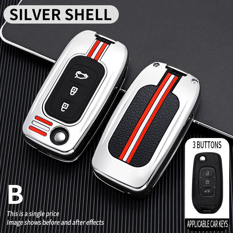 Metal Car Key Cover Fob Case Shell for Renault Megane Espace Kadjar Talisman Captur Koleos Arkana Clio Grand Scenic Sandero
