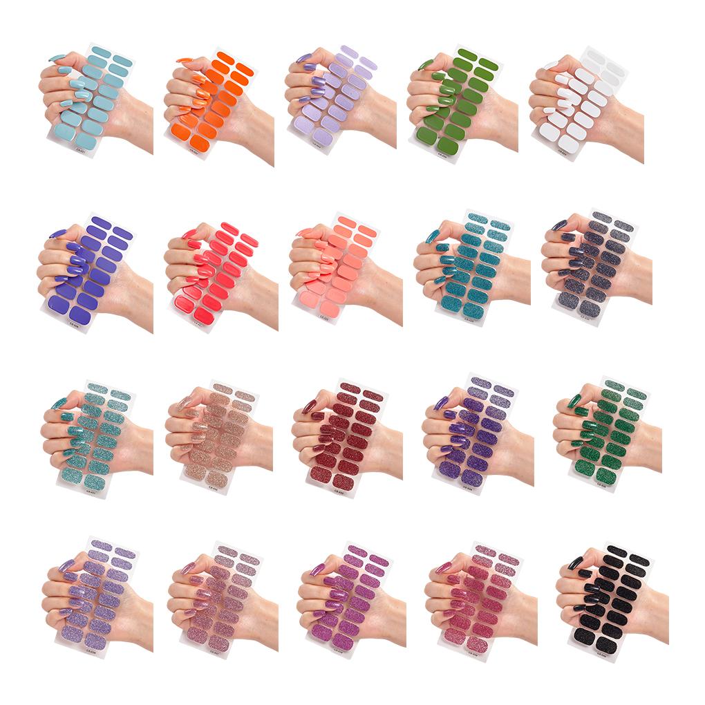 Nail Stickers Long-lasting And Fashionable Nail Art Deco Safe PVC Stickers For Nails Nail Wraps Simple And Easy, CS025