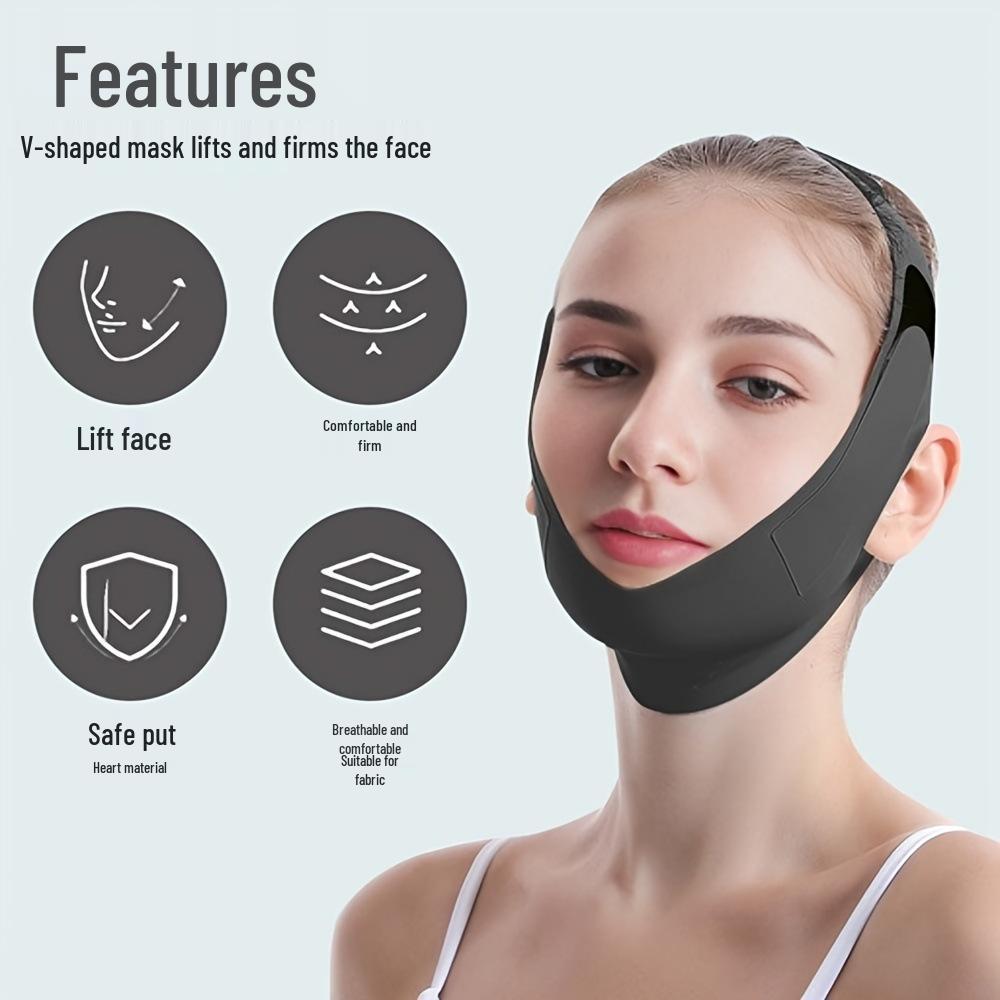Extra-Long V-Face Lifting & Firming Mask: Double Chin Slimming & Anti-Sagging Face Band