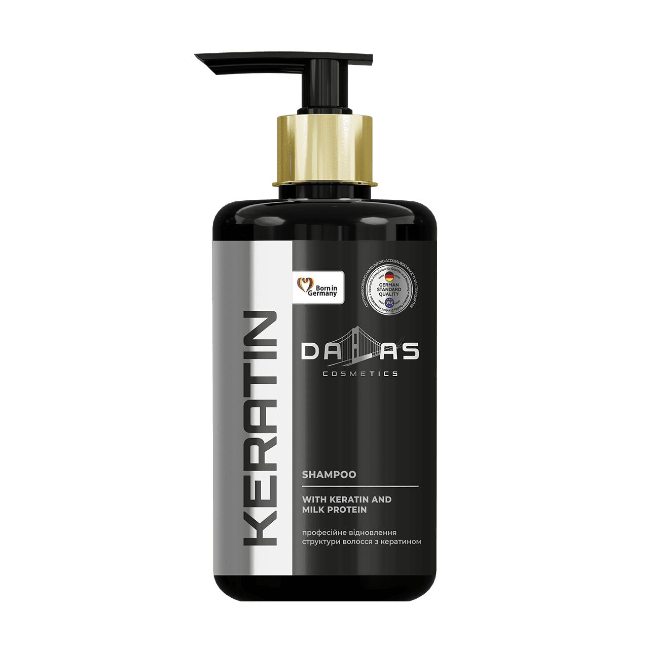 

Шампунь для волос з кератином та молочним протеїном DALAS KERATIN 1000 ml