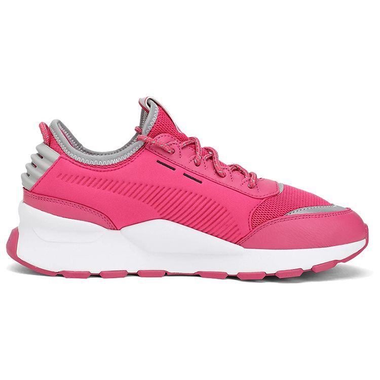 Puma Women's Pink White RS-0 Optic Pop Mesh Low Top Casual Shoes 367680-03