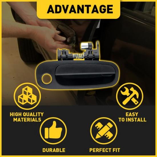 For 98-02 TOYOTA COROLLA Outside Right Black Front RH Outer Side Door Handle