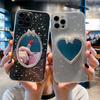 Apple 17Promax Phone Case For Iphone 16 Transparent 15 Glitter Xs Makeup Mirror 14Plus Rhinestones
