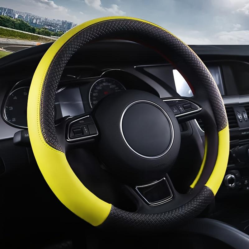 Car Steering Wheel Cover, Fashion Splicing Steering Wheel Cover, Four Seasons Universal Multi-color Car Interior Accessories