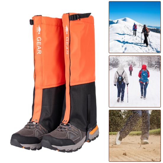 Snow Leg Gaiters, Snow Gaiters for Hiking Boots, Waterproof and Windproof Adjustable Snow Boot Gaiters for Walking Mountain Hunting Climbing, Hiking