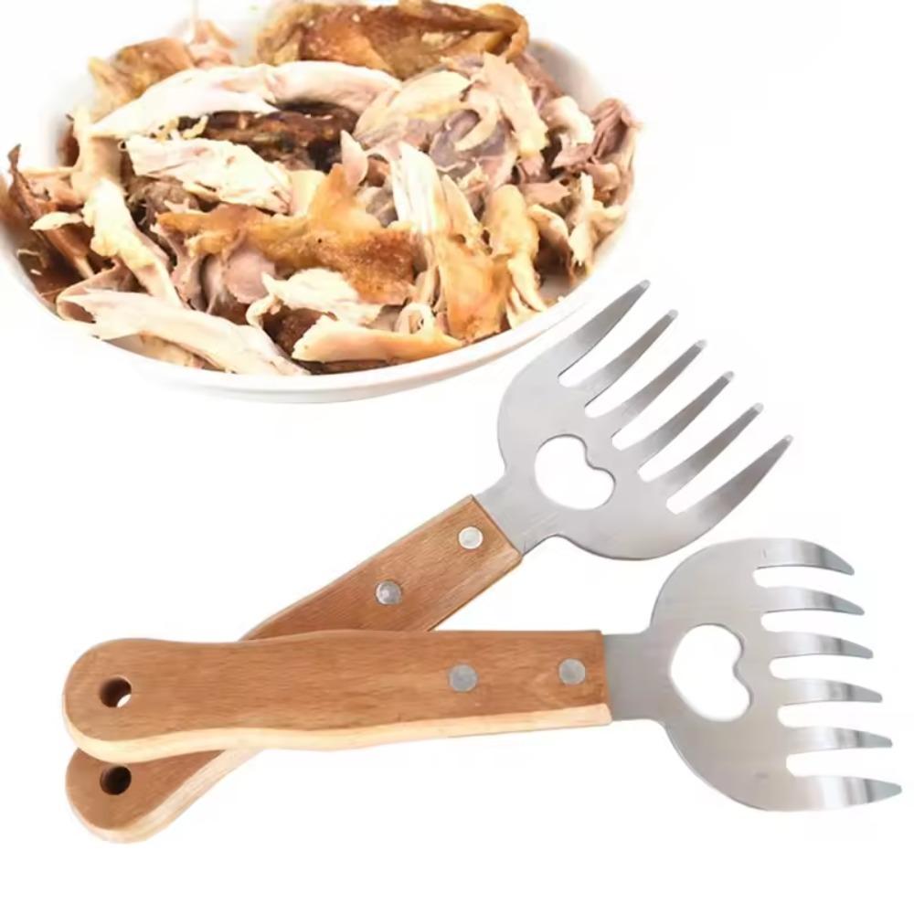 

2pcs Stainless Steel Meat Shredder Claws Effortless Barbecue Forks Meat Shredder Fork Roast Meat