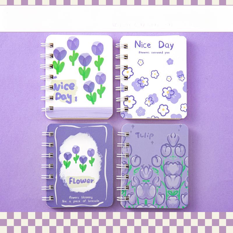 A7 Liten söt Kawaii fickanteckningsbok Blankfodrad anteckningsblock Mini Journal Memo Anteckningsblock för Student Traveller Skoltillbehör