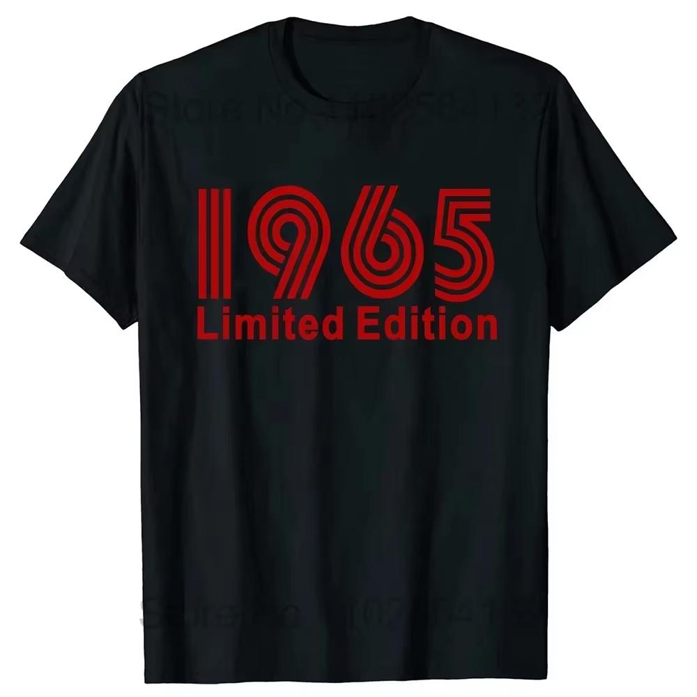 2025 Funny 60th Tee Vintage Legends Born in 1965 60 Years Old Party T Shirts Summer Cotton Birthday Gift Idea T-shirt Women Men
