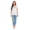 Be You Womens/Ladies Floral V Neck Relaxed Fit Blouse