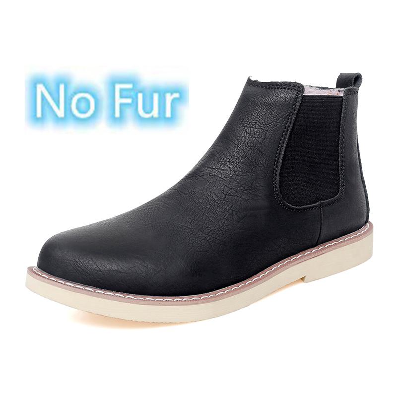 Vente Chaude Bottines Simples pour Homme Style Britannique Bottines Chelsea pour Homme Chaussures Montantes pour Homme Chaussures de Mode Confortables pour Homme