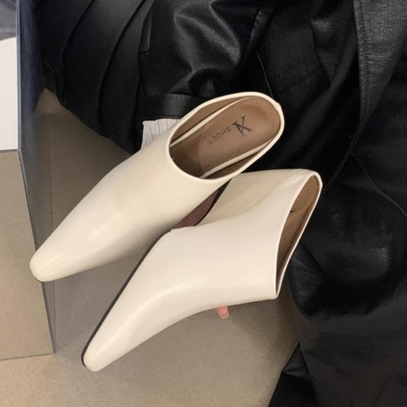 Fashion Women s Fashion Baotou Slippers Spring New Pointed Head Deep Mouth Anti-slip Wear-resistant Slip-on Wedge Sandals 35 3787₽