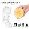 LEEGOAL 6 Piece Food Grade Silicone Sealing Lid White