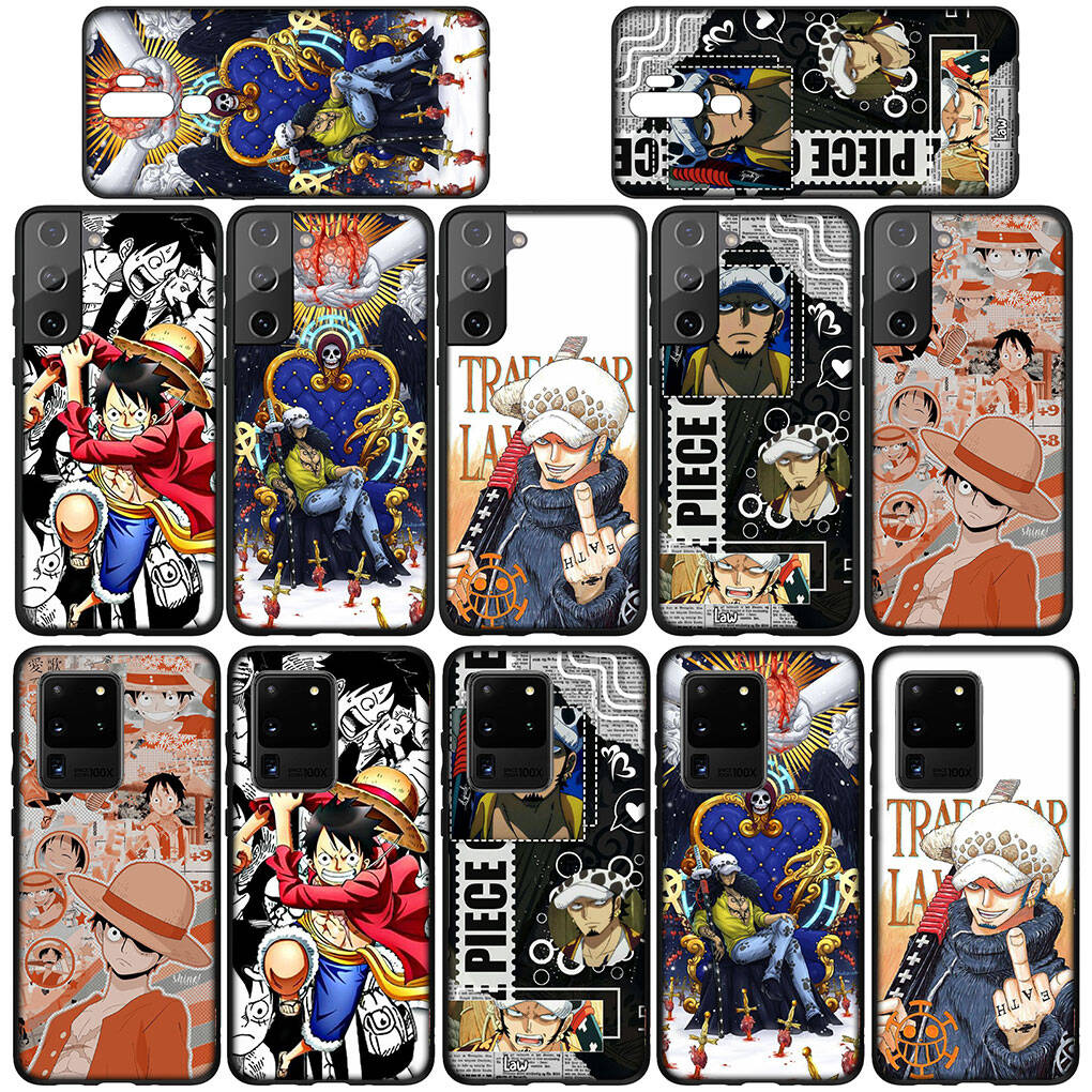 Handyhülle für iPhone 17 15 16 Plus Redmi Note 14 12 11 13 Pro Max Huawei P30 P20 Lite OPPO A60 A40 A80 A18 Poster One Piece Trafalgar Law Luffy Abdeckung