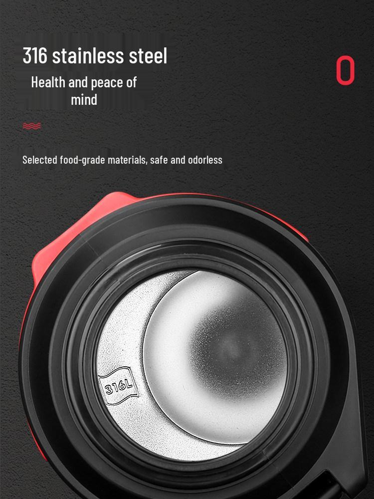 316 Stainless Steel Large Capacity Thermos Flask for Outdoor, Construction, Home Use - Portable Hot Water Bottle for Men and Women