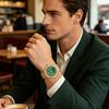 Orologio Bracciale Moda Uomo Orologio Analogico al Quarzo con Calendario Giorno Bracciale con Strass Orologio da Polso Regalo per Marito Fidanzato