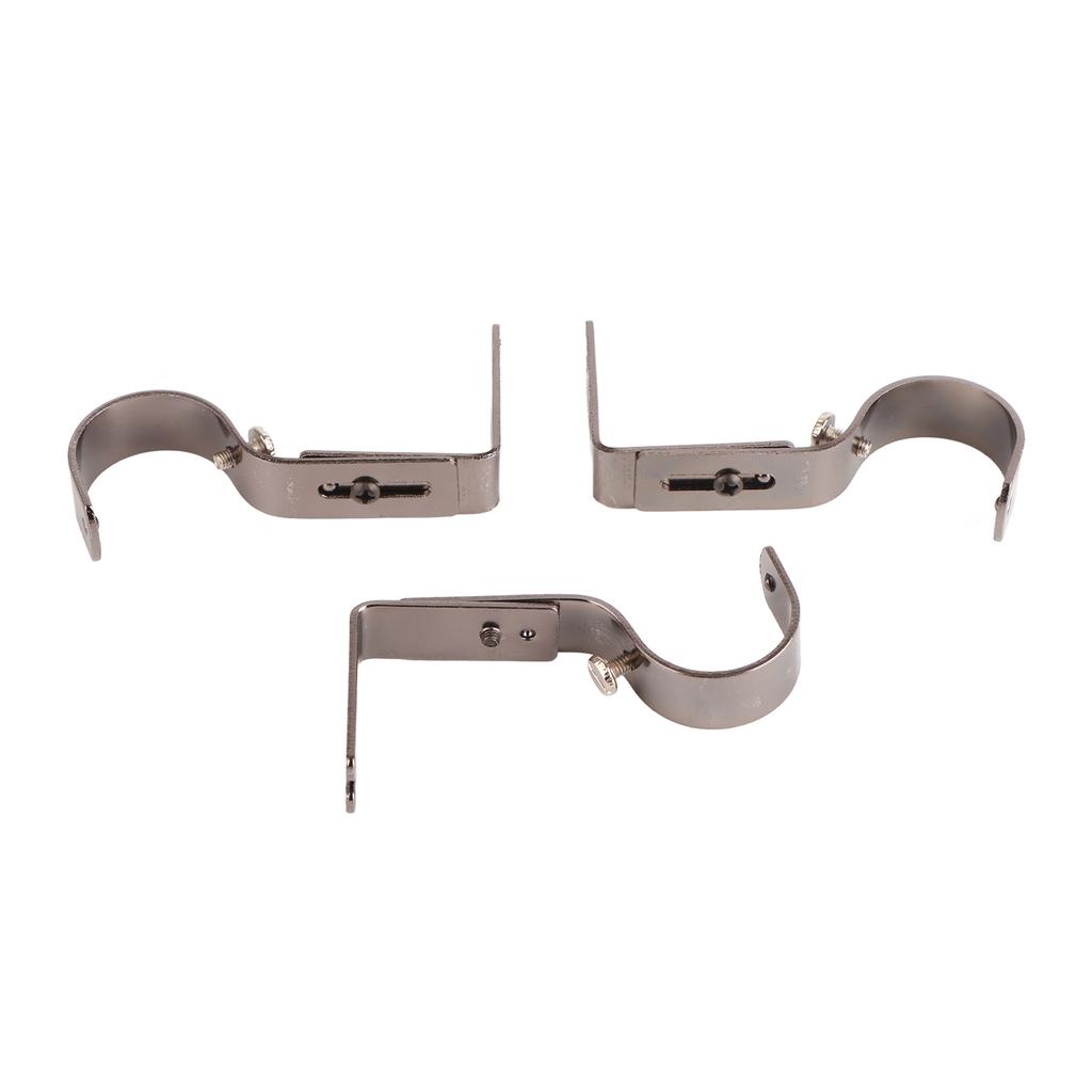 3Pcs Curtain Rod Hook Holder Iron Bracket Universal Design Home Decoration for Bedroom