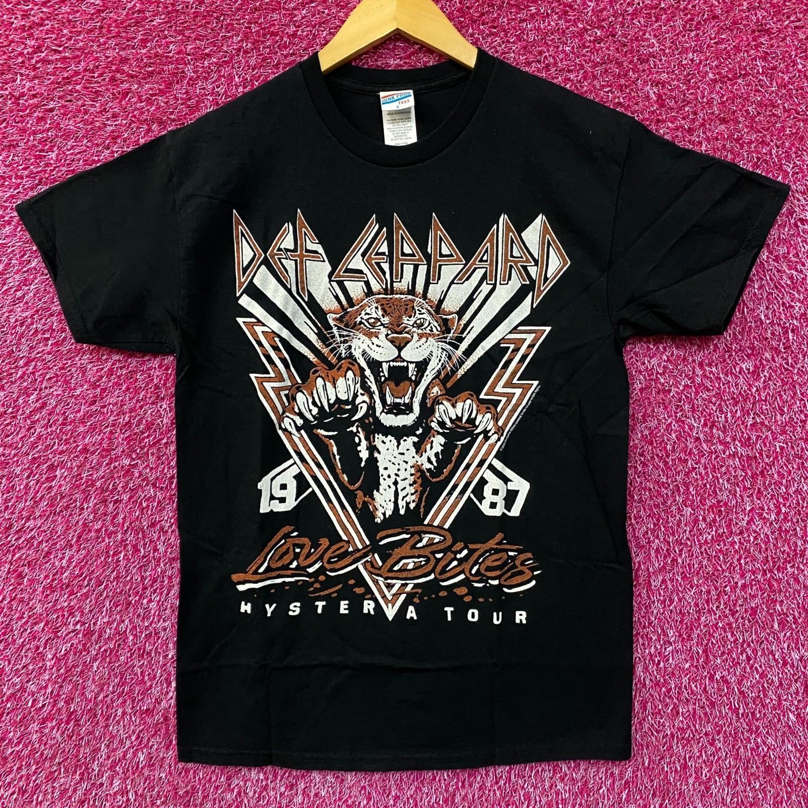 Def Leppard Love Bites Hysteria Tour 1987 Junk Food T-Shirt M