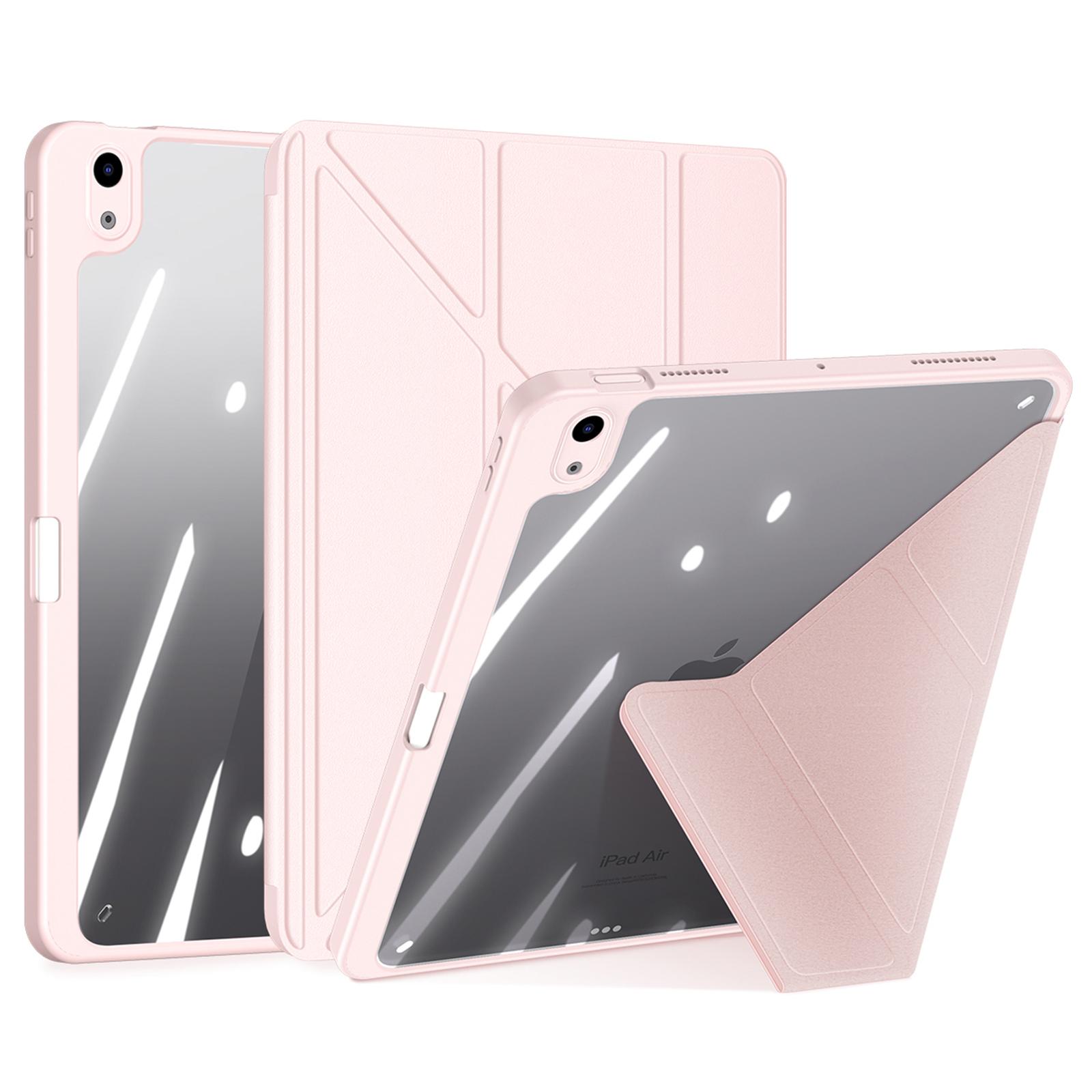 

DUX DUCIS Magi Series for iPad Air 11 (2025)/(2024)/Air (2020)/(2022) Case Auto Wake/Sleep PU Leather+PC+TPU Tablet Cover Pink