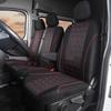 Huse universale 2+1 pentru scaune pentru camionete, cu imprimeu fotbal, potrivite pentru majoritatea camioanelor, pentru Nissan Primastar, pentru Vauxhall vivaro, pentru VW T4