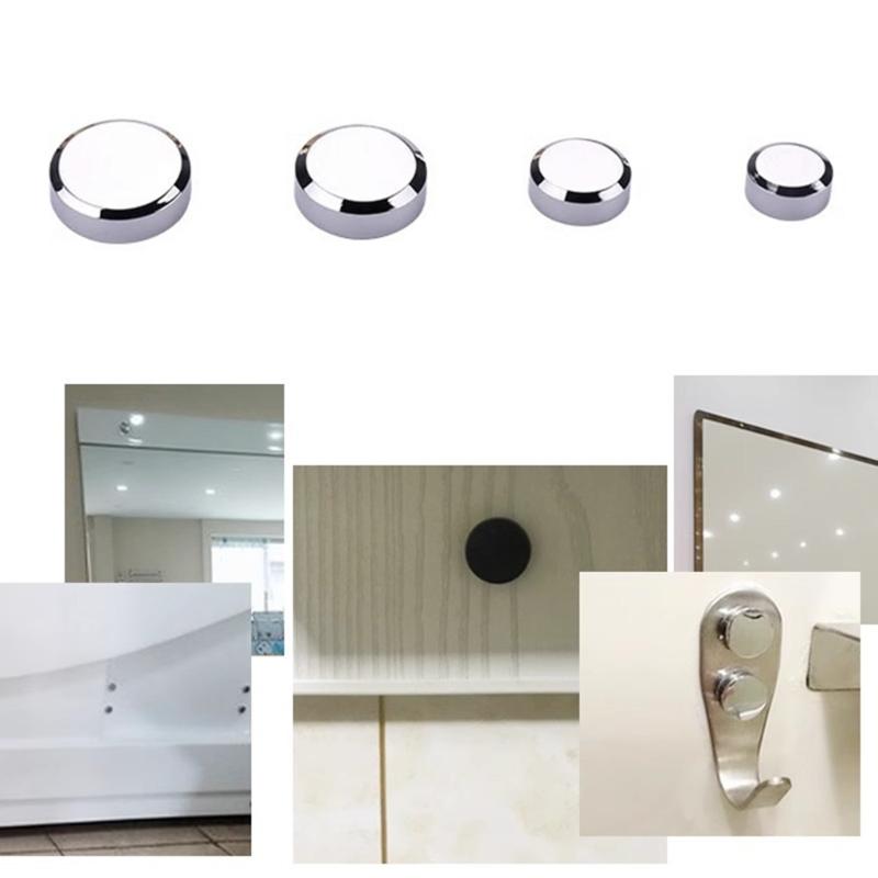 4Pcs Billboards Decoration Nails Glass Fasteners Fixing Nails Advertisement Nails Mirror Decorative Screws Fasteners