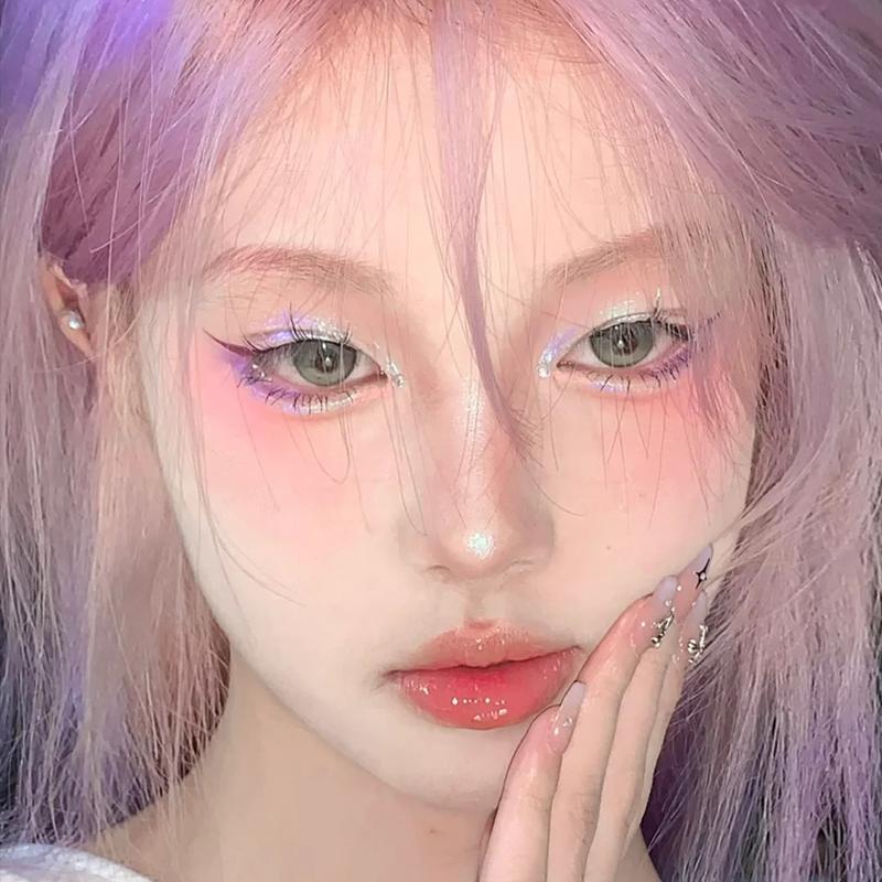 Monochrome Eyeshadow Palette Diamond Glitter Discoloration Eyeshadow Highlighter Sequins Waterproof Lasting Eyes Makeup Pigments