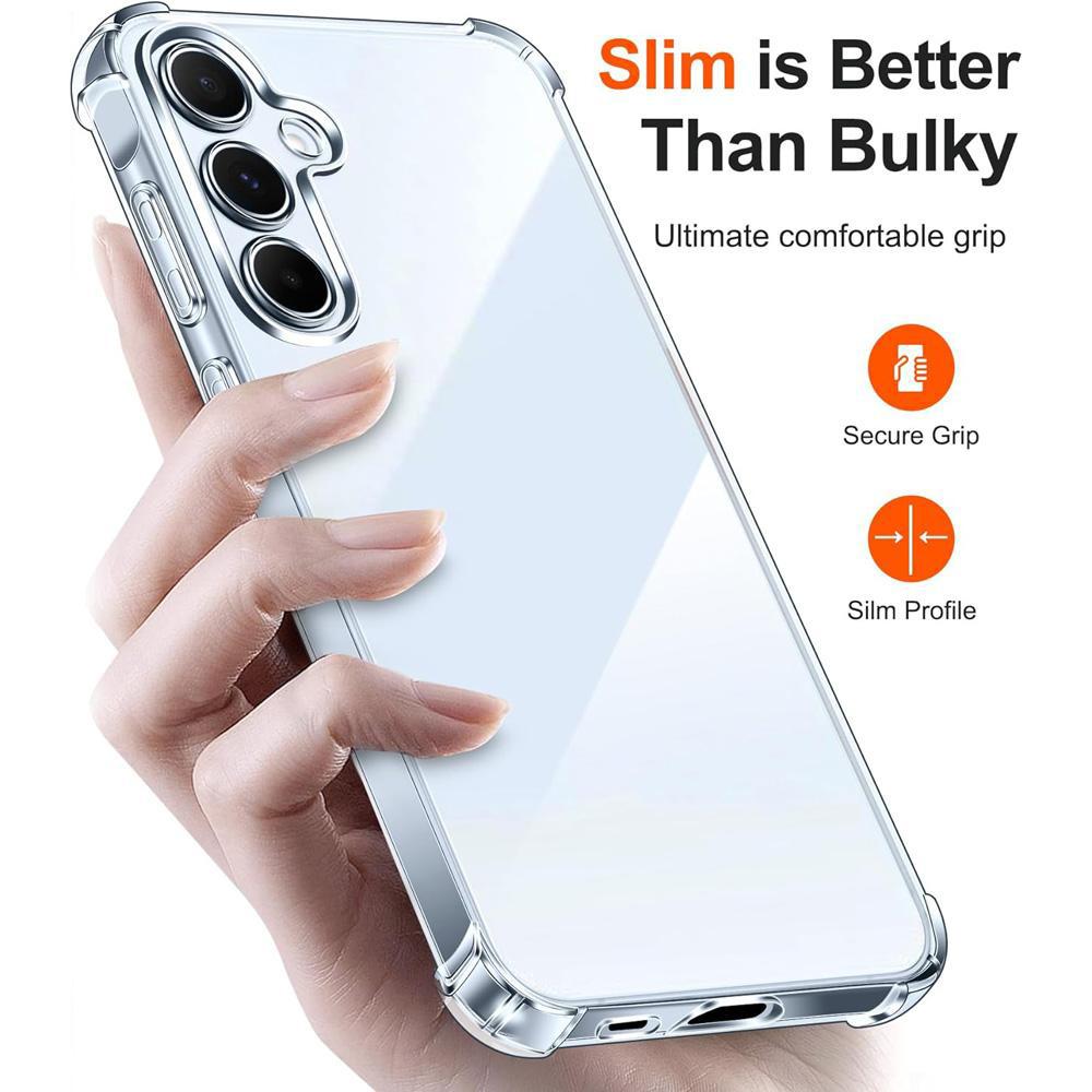Protector Transparent Case For Samsung Galaxy S25 S24 S23 S22 A16 A26 A36 A56 A15 A35 A55 A14 A34 A54 A13 A53 A52 5G Clear Cover