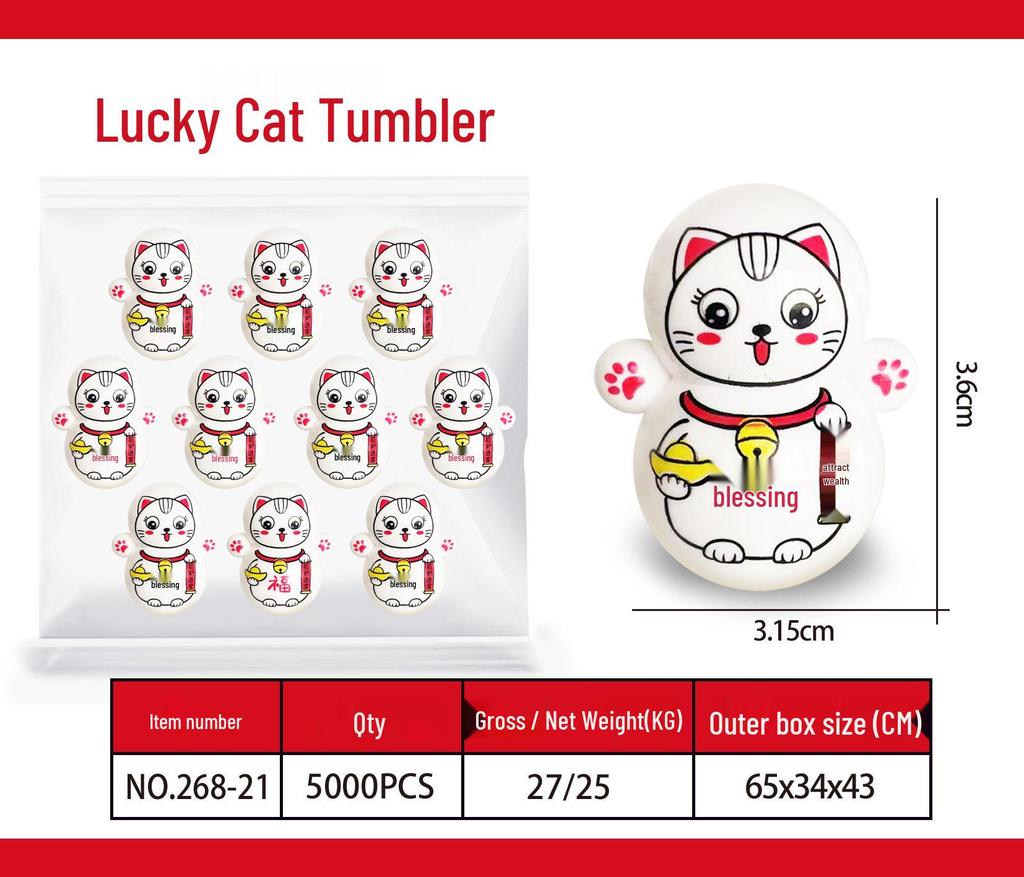 TikTok Stil Mini Stehaufmännchen Astronaut Tiger Blau Desktop Ornament Spielzeug Blind Box